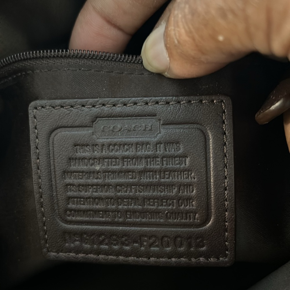 Coach Brown and Gold Patchwork Handbag. Great Price - Picture 5 of 10